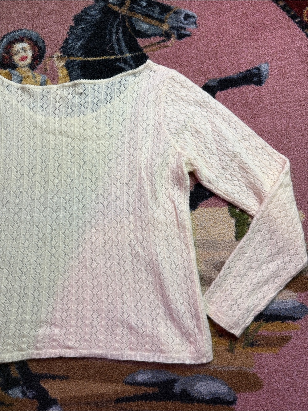 VINTAGE IVORY SWEATER LONGSLEEVE - Picture 8 of 8